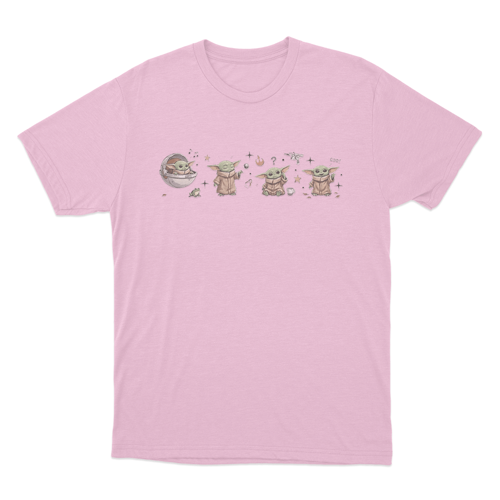 Cute Grogu Collage Unisex T Shirt Pink Cute Grogu Collage Unisex T Shirt Pink
