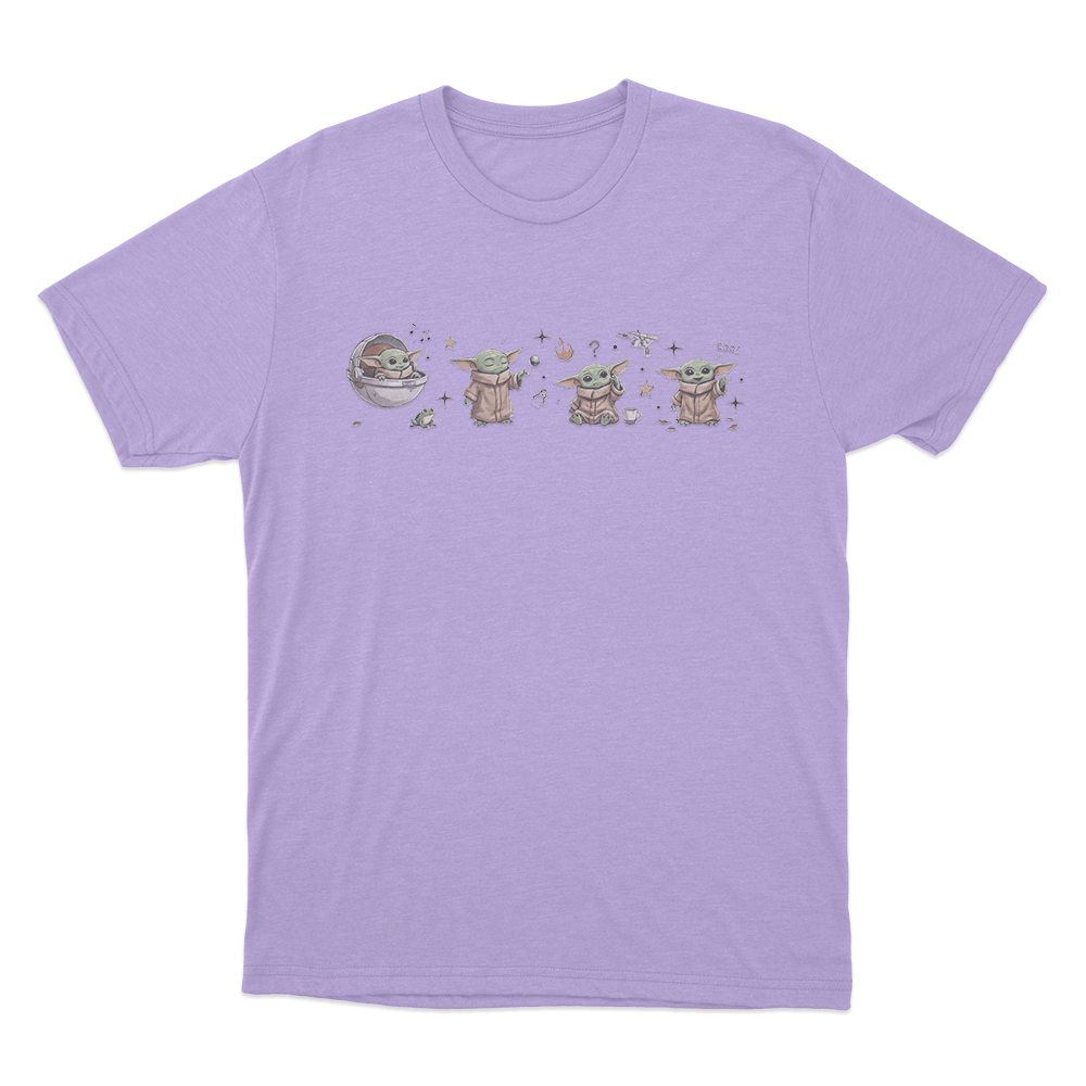 Cute Grogu Collage Unisex T Shirt Purple Cute Grogu Collage Unisex T Shirt Purple