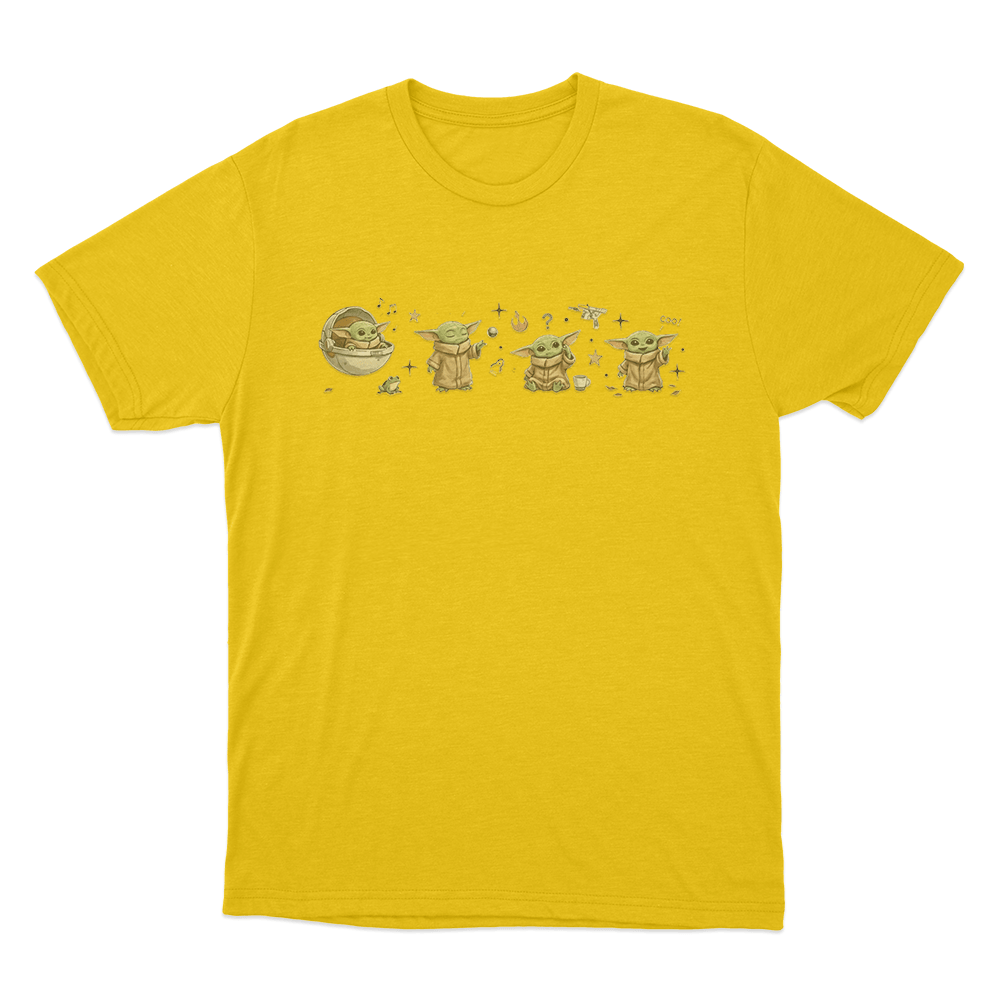 Cute Grogu Collage Unisex T Shirt Yellow Cute Grogu Collage Unisex T Shirt Yellow