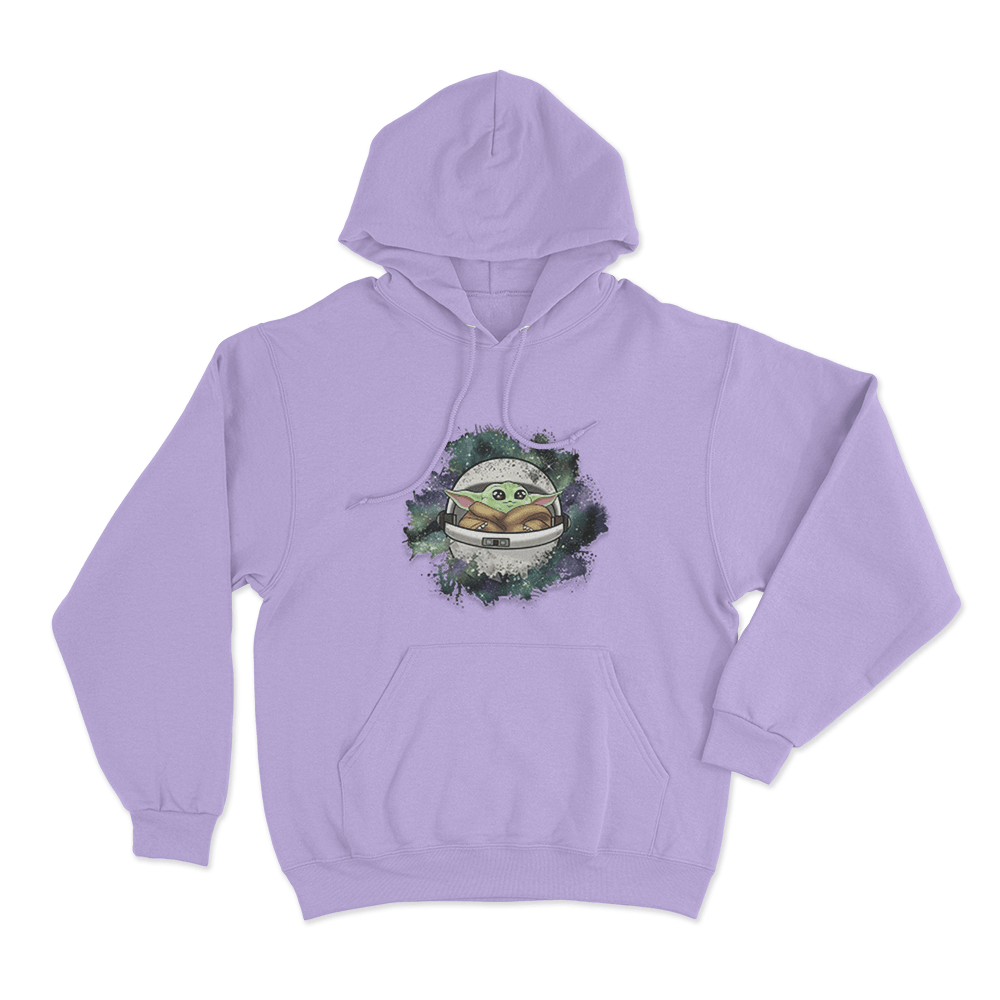 Galaxy Grogu In Pod Unisex Hoodie Purple Galaxy Grogu In Pod Unisex Hoodie Purple