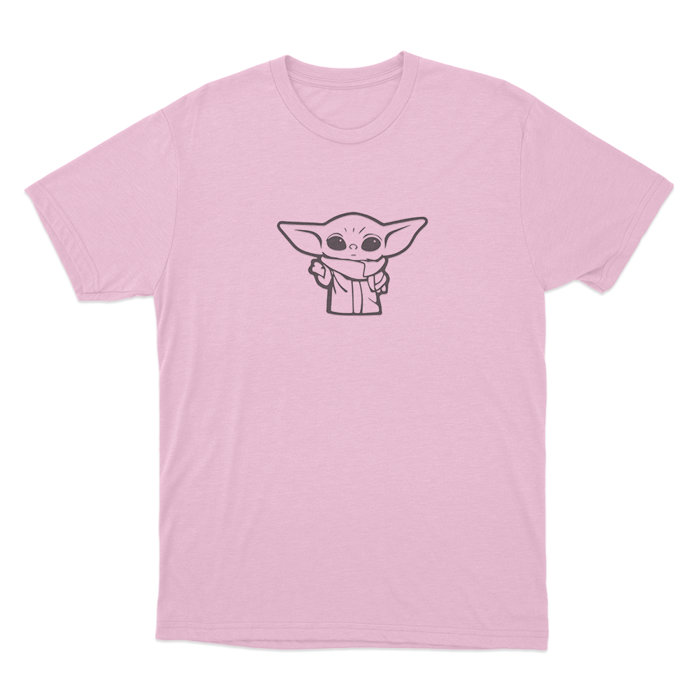 Simple Grogu Sketch Unisex T Shirt Pink Simple Grogu Sketch Unisex T Shirt Pink