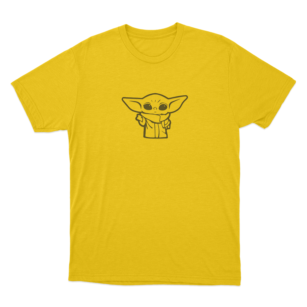 Simple Grogu Sketch Unisex T Shirt Yellow Simple Grogu Sketch Unisex T Shirt Yellow